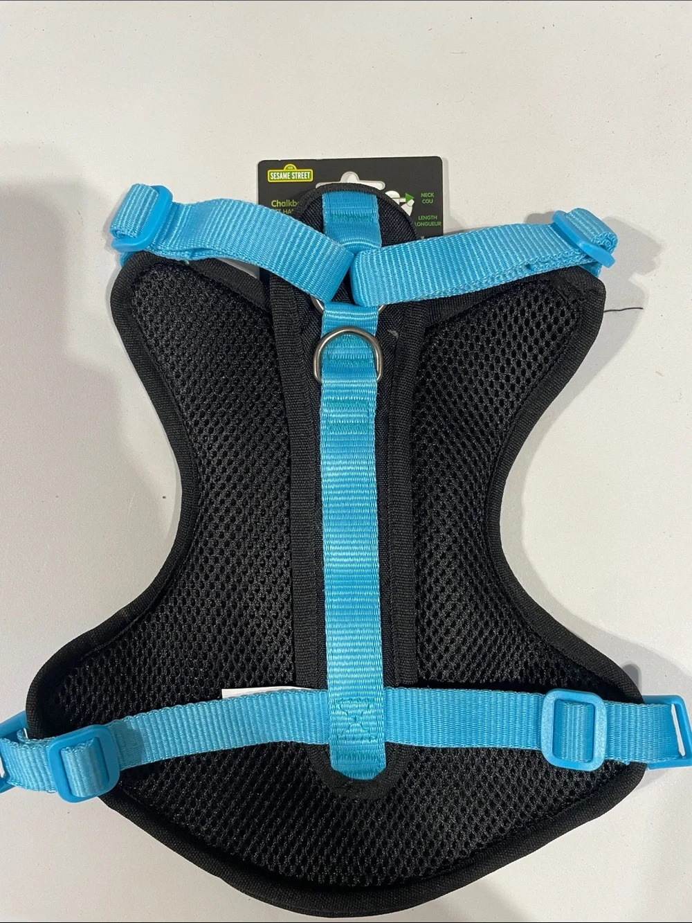 Sesame Street Black Harness Bib with Blue, Red & Yellow Accents - Picture 2 of 3